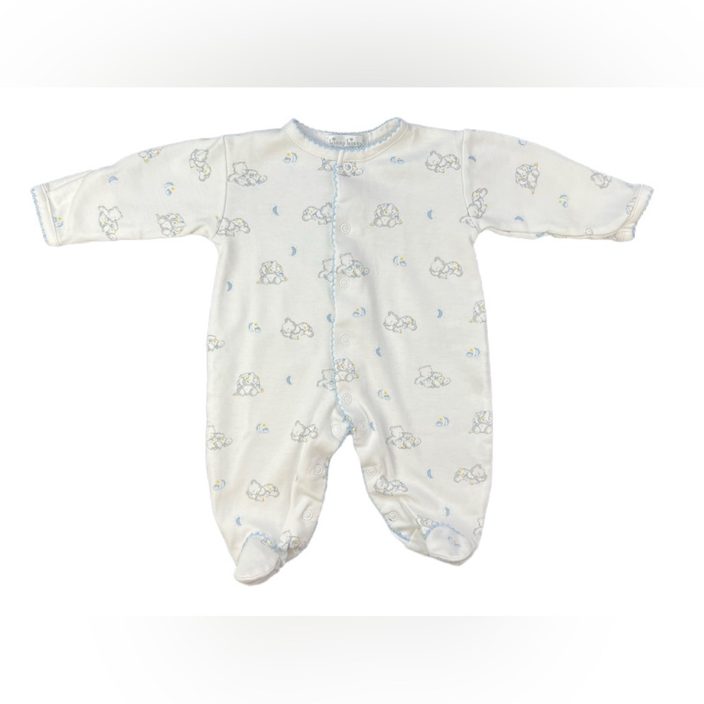 KISSY KISSY Baby Boy Good Night Bear Pima Cotton Footie - Preemie